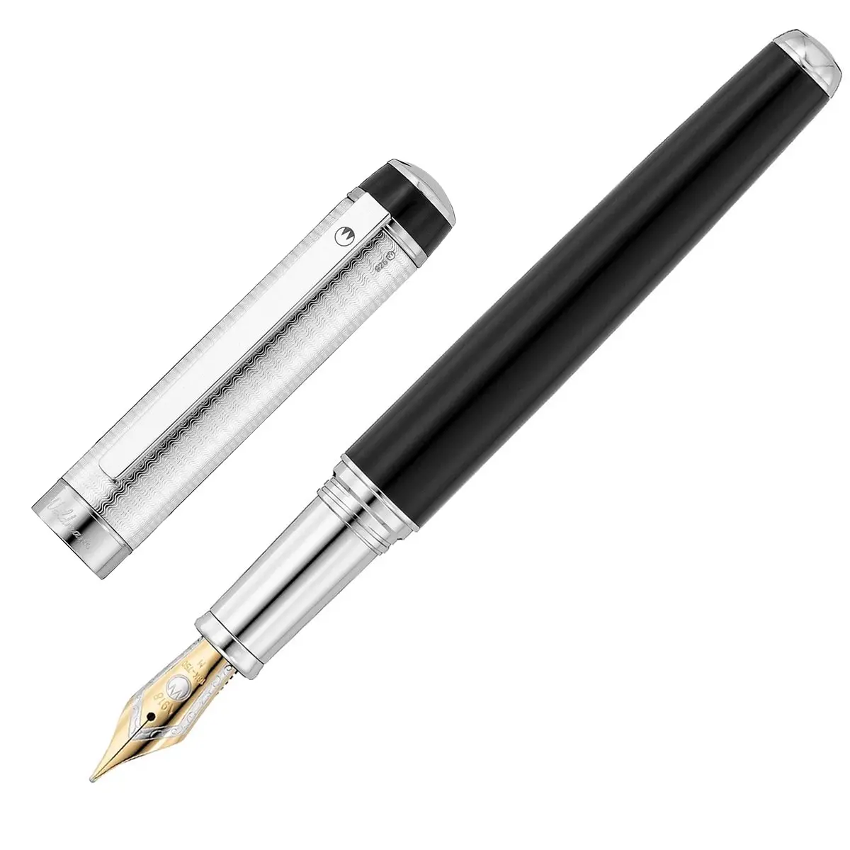 Waldmann, Füller Grandeur, 18K Feder, Schwarz 1