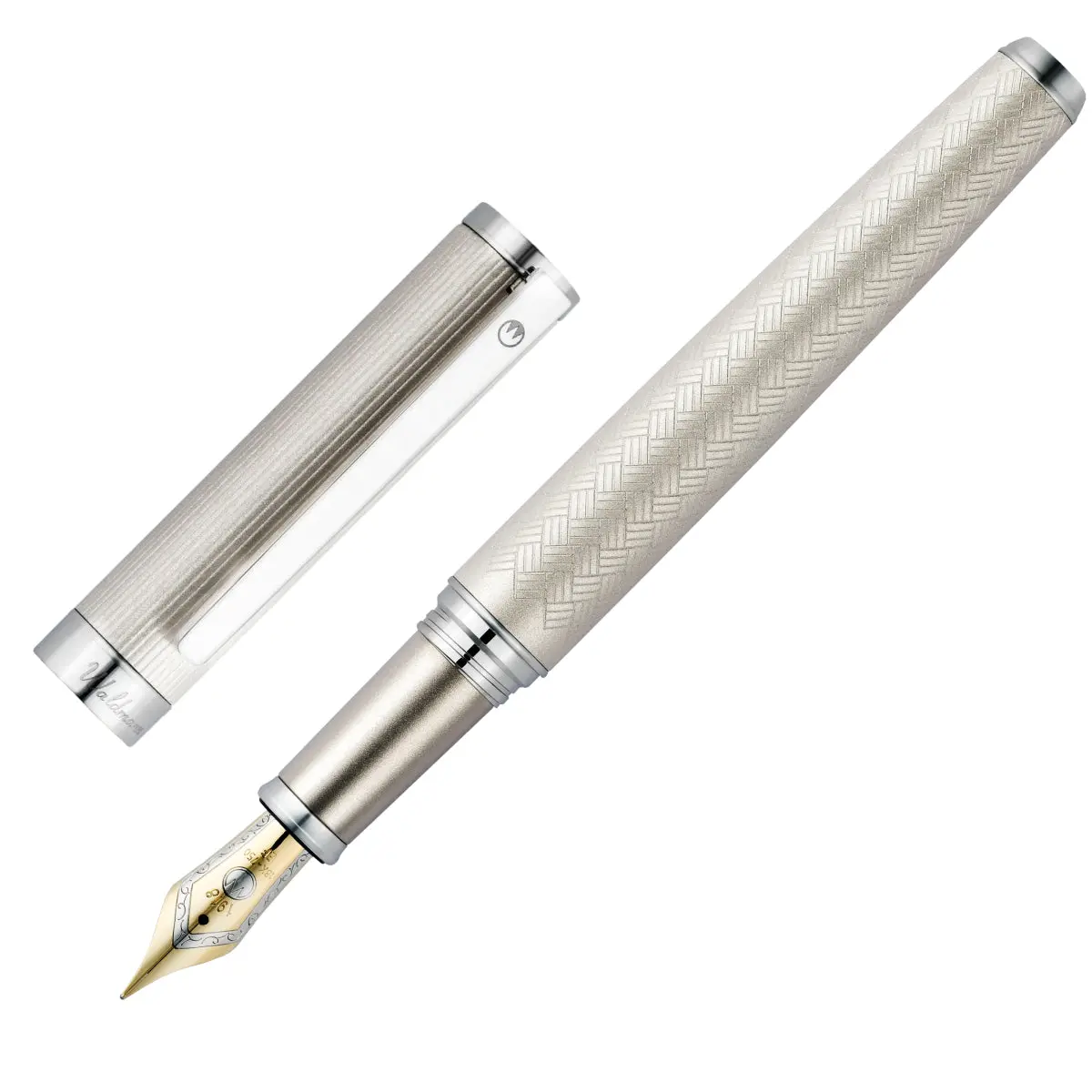 Waldmann Füller Nova Silber, 18Kt, Mattiert 1
