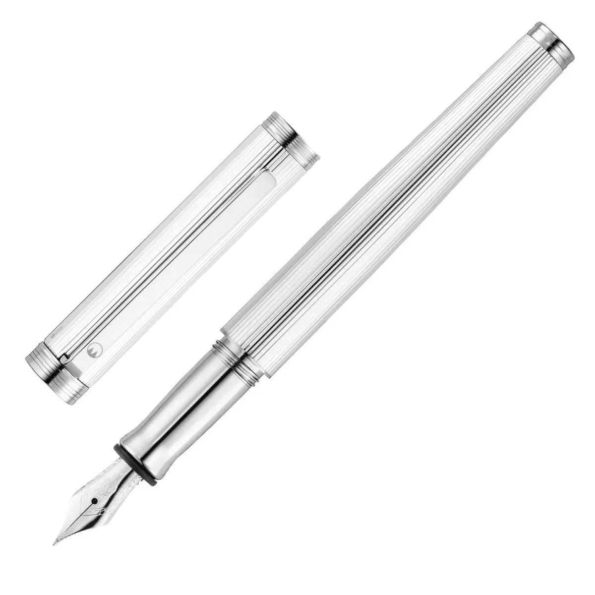 Waldmann, Füller Tapio, Nadelstreifen, Silber 1