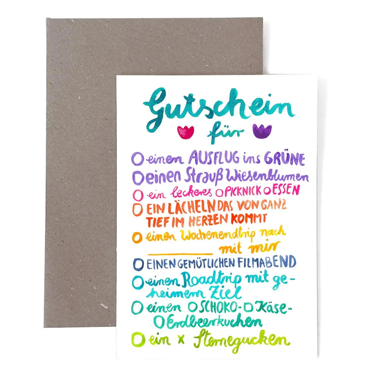 Klappkarte *Gutschein* 1