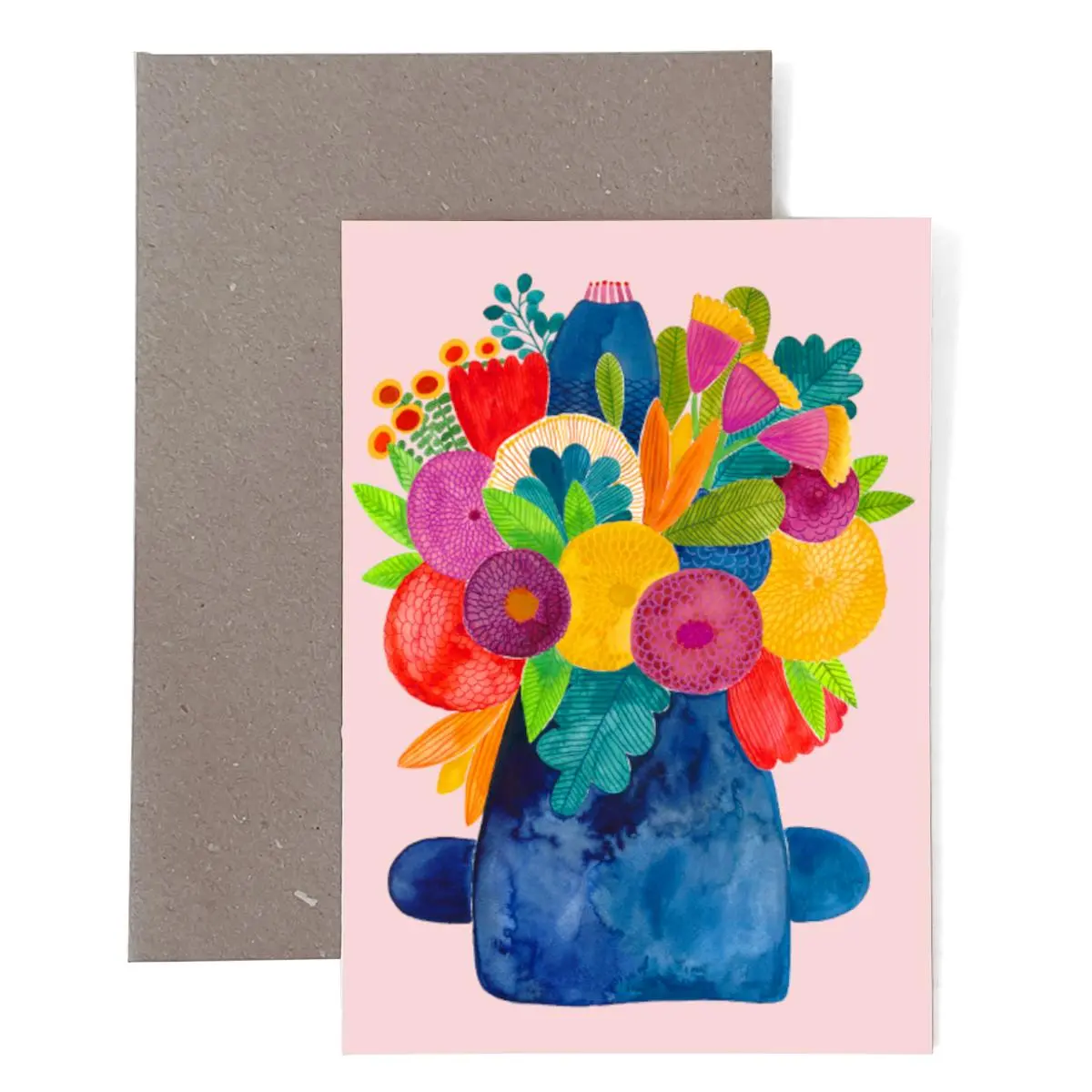 Klappkarte *Blumenstrauß* 1