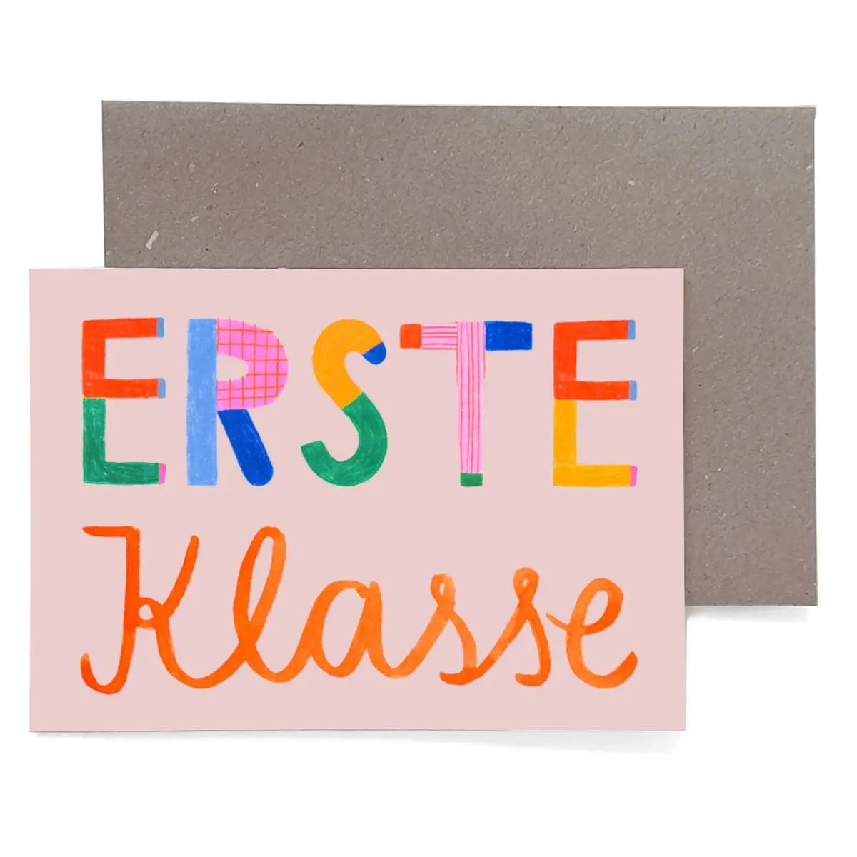 Klappkarte Zur Einschulung *Erste Klasse* 1