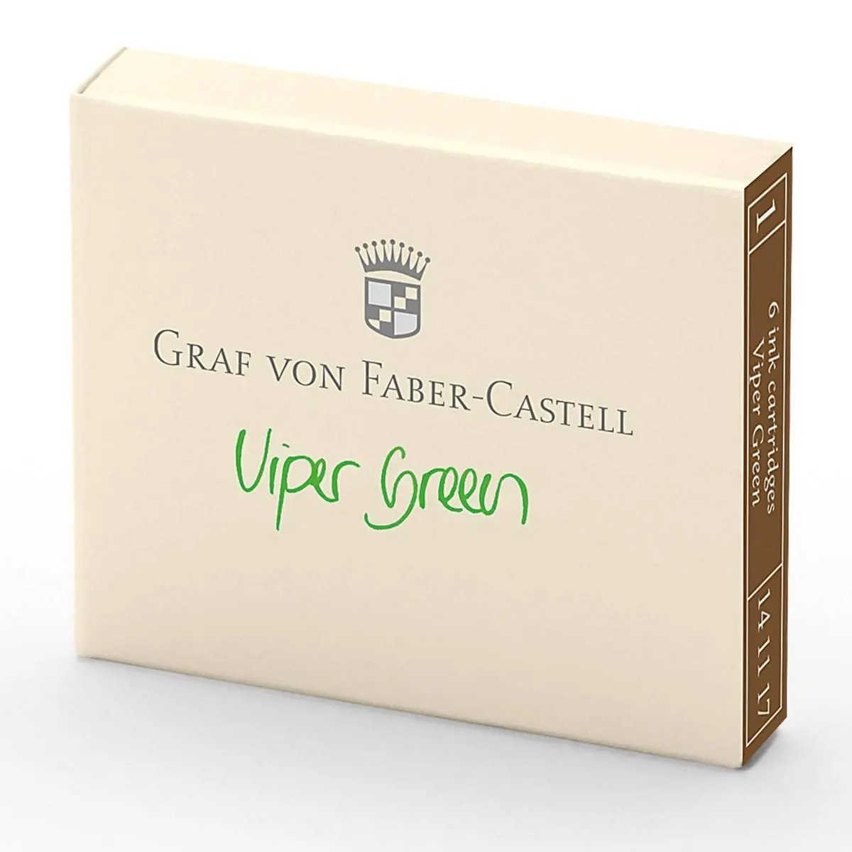 Graf Von Faber-Castell, Tintenpatrone, 6X, Viper Green 1