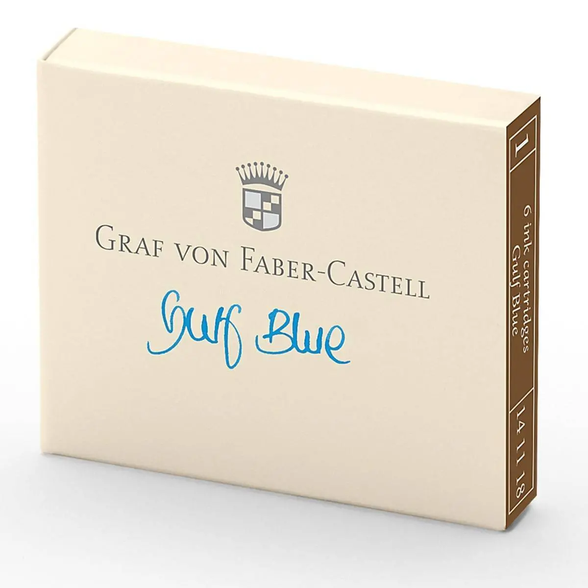 Graf Von Faber-Castell, Tintenpatrone, 6X, Gulf Blue 1