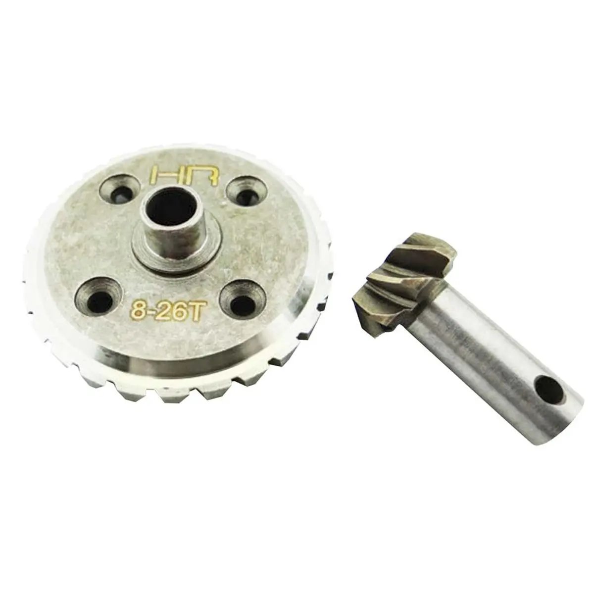 Hot Racing Hardened Steel Spiral Cut Ring & Pinion Gear: Savage (26T-8T) 1