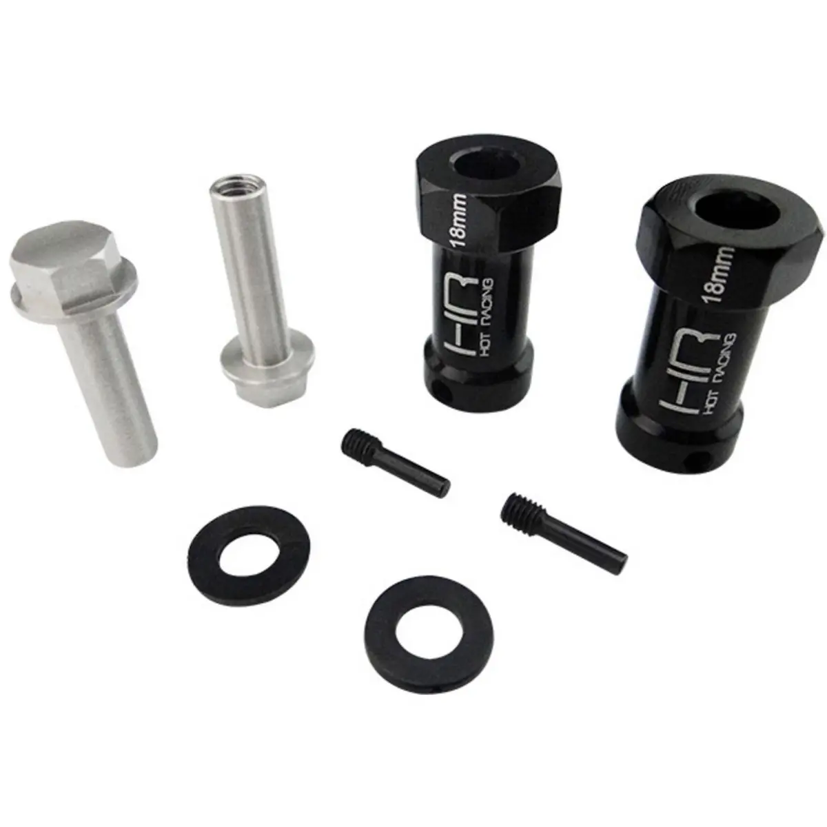 Hot Racing 12Mm Wheel Hub Extensions: 18Mm Offset (Scx10/Wraith) 1