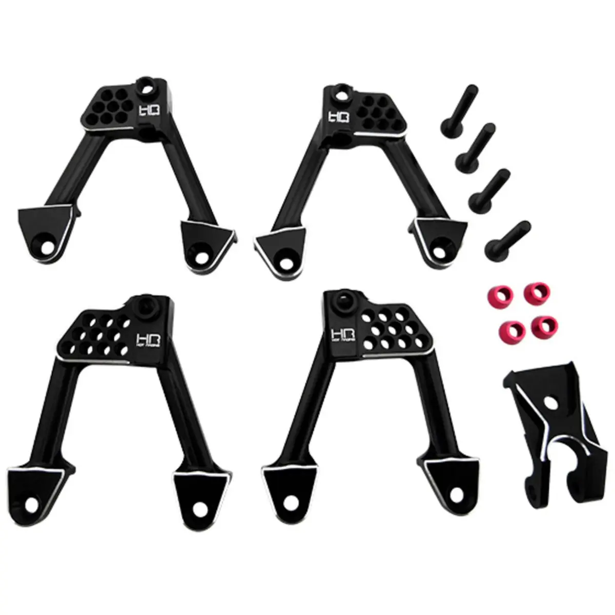 Hot Racing Aluminum Frnt & Rear Adjustable Shock Towers: Scx10ii 1