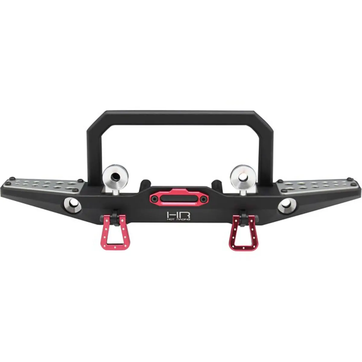 Hot Racing Aluminum Front Winch Bumper W/ Light Buckets: Trx-4 1