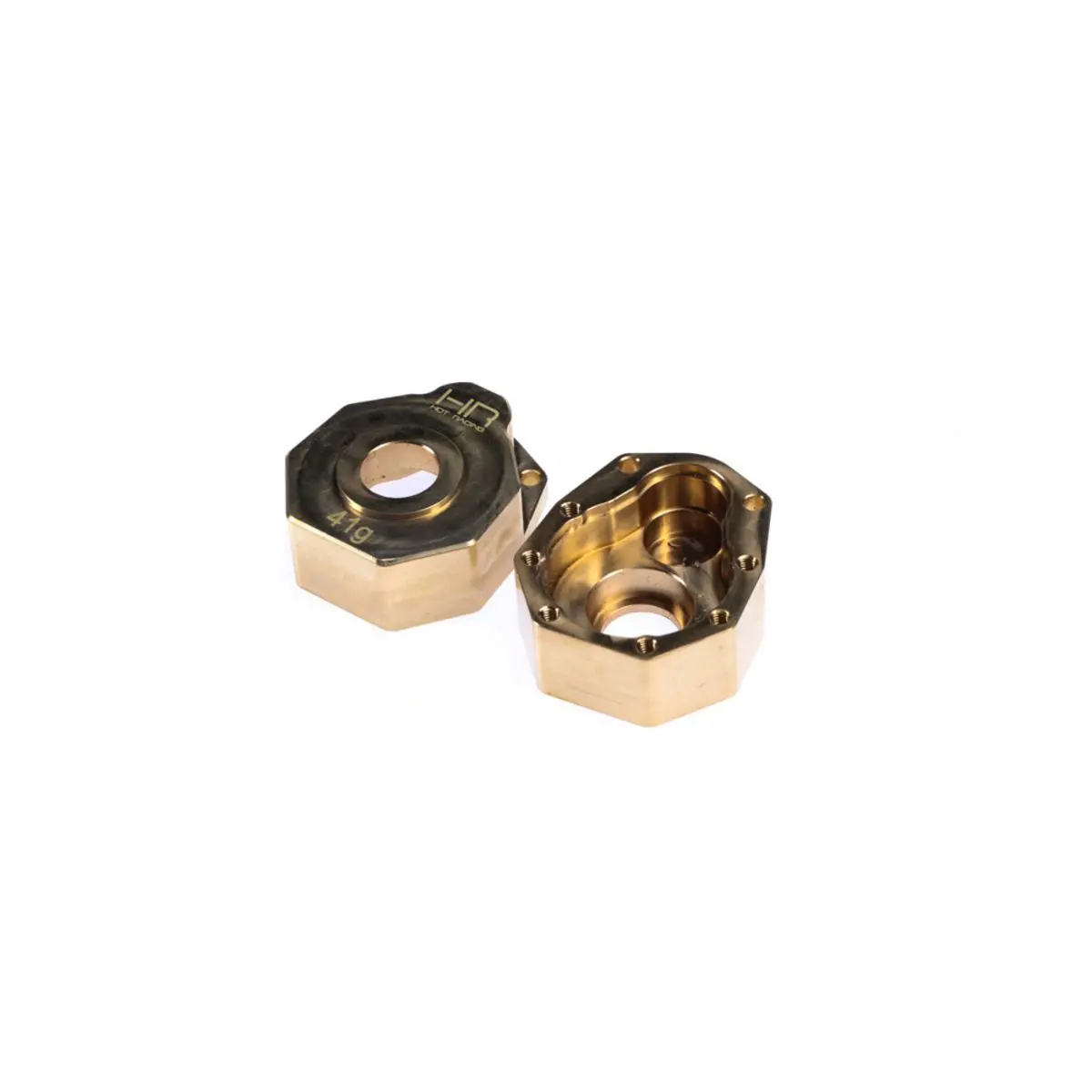 Hot Racing Brass Heavy Metal Knuckle Portal Cover Trx4 1