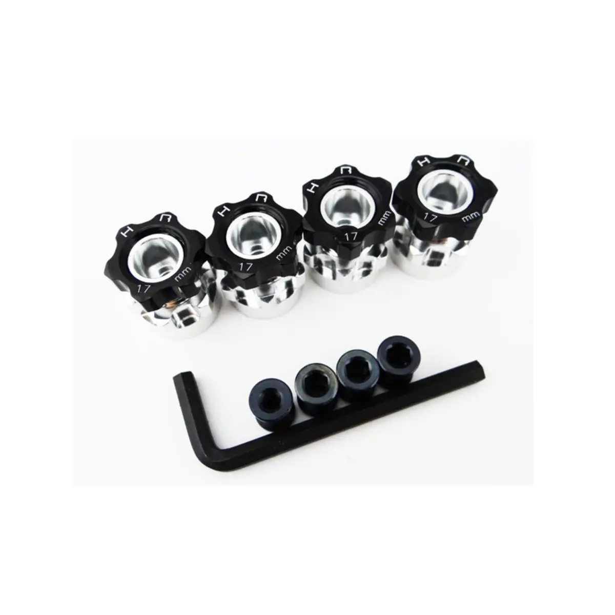 Hot Racing Hex Hub Adapters 12Mm To 17Mm W/6Mm Offset 1