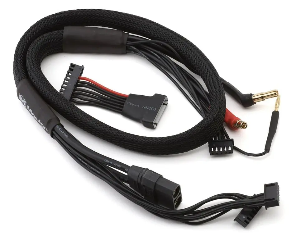 Maclan Max Current 2S/4S Charge Cable (Xt90) (Junsi Icharger 456 & 458Duo) W/4Mm & 5Mm Bullet Connector 1