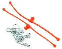 Du-Bro Body Klip Retainers: Orange 1