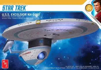 Amt 1/1000 Star Trek Motion Picture: Uss Excelsior Nx-2000 Model Kit 1