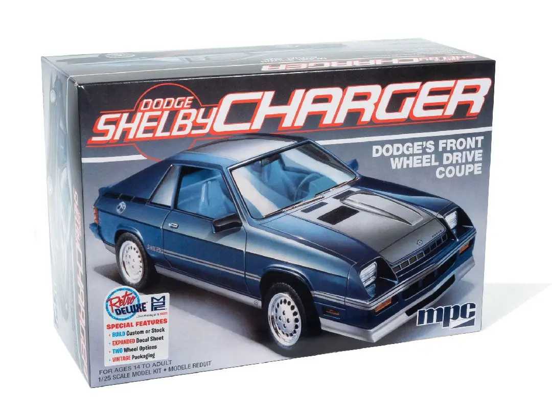 Mpc 1/25 1986 Dodge Shelby Charger Model Kit 1