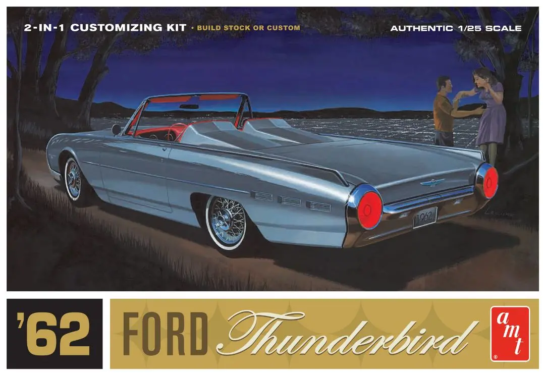 Amt 1/25 1962 Ford Thunderbird 2N1 Model Kit 1