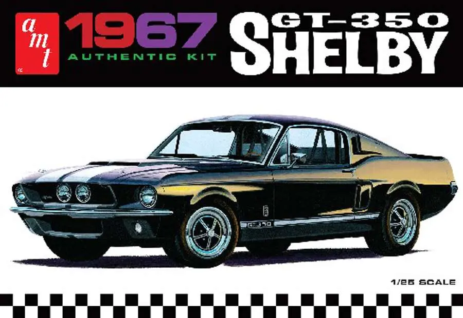 Amt 1/25 1967 Shelby Gt-350 Model Kit: White 1