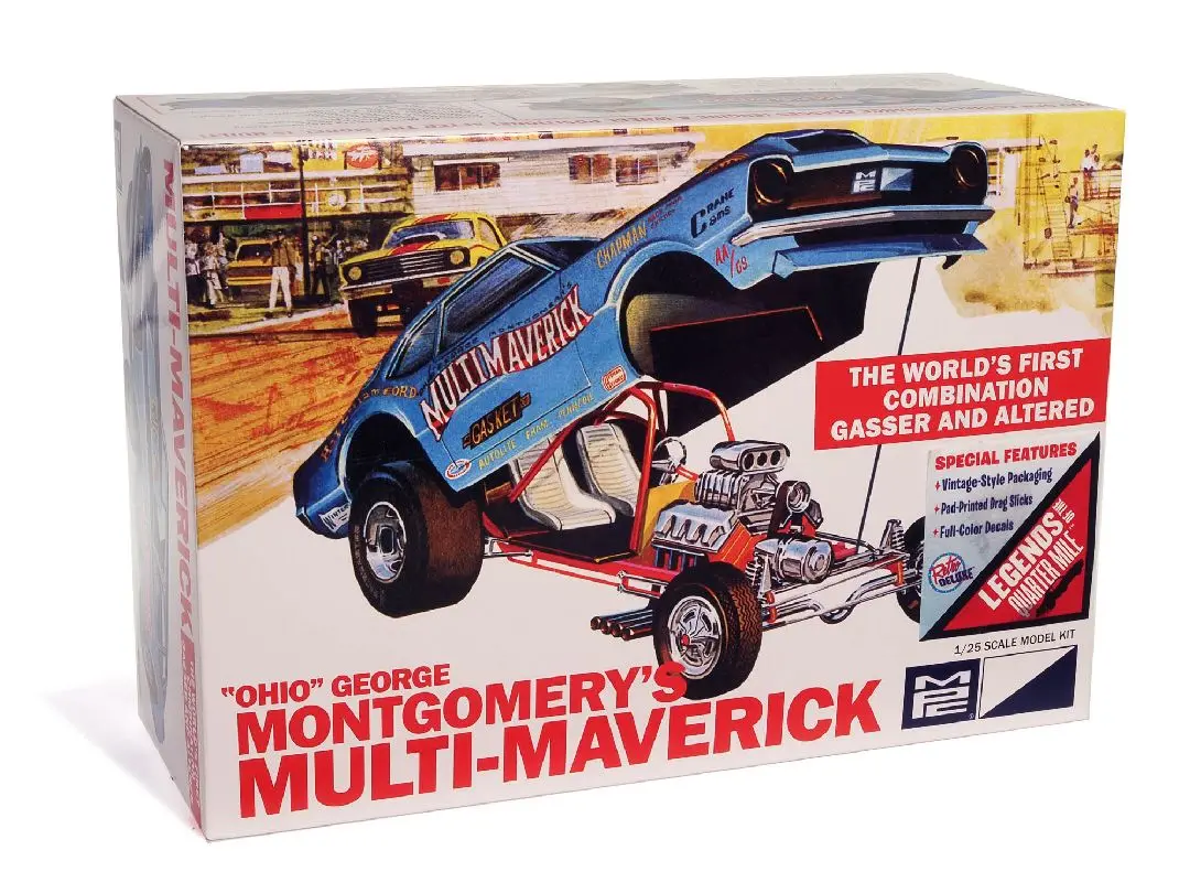 Mpc 1/25 Ohio George Montgomery’S Maverick Funny Car Model Kit 1