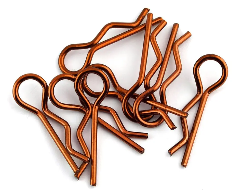 Bittydesign 1/8 Body Clip Kit: Orange (8) 1
