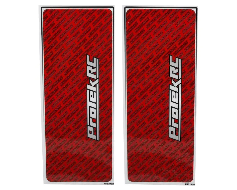 Protek Rc Universal Chassis Protective Sheets: Red 1