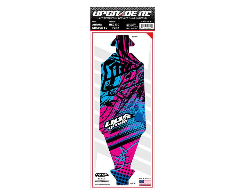 Upgraderc Chassis Protector: Arrma Kraton 6S (Hectic Pink) 1
