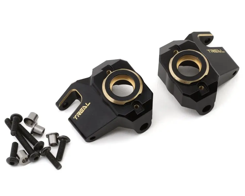 Treal Brass Front Steering Knuckles: Scx10iii 1