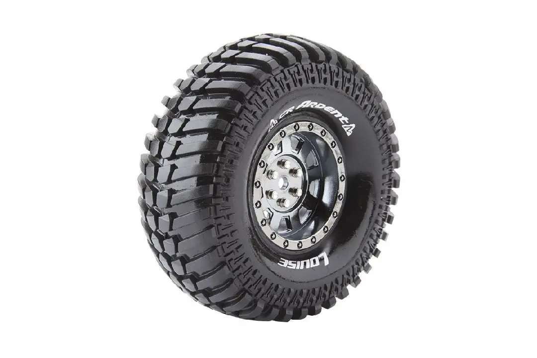 Louise R/C Ardent Cr 1.9” Super Soft Crawler Tire: Black Chrome 1