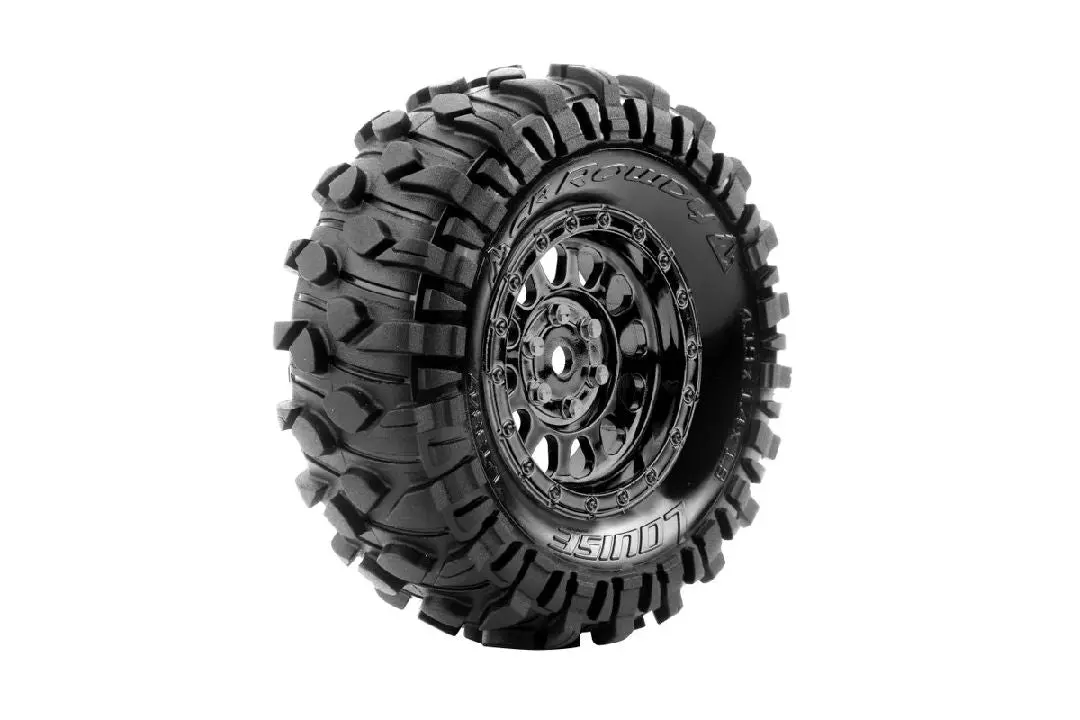 Louise R/C Rowdy Cr 1.9” Class 1 Super Soft Crawler Tire: Black Chrome 1