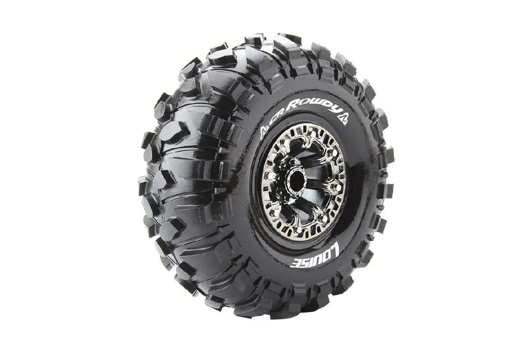 Louise R/C Rowdy Cr 2.2” Super Soft Crawler Tire: Black Chrome 1