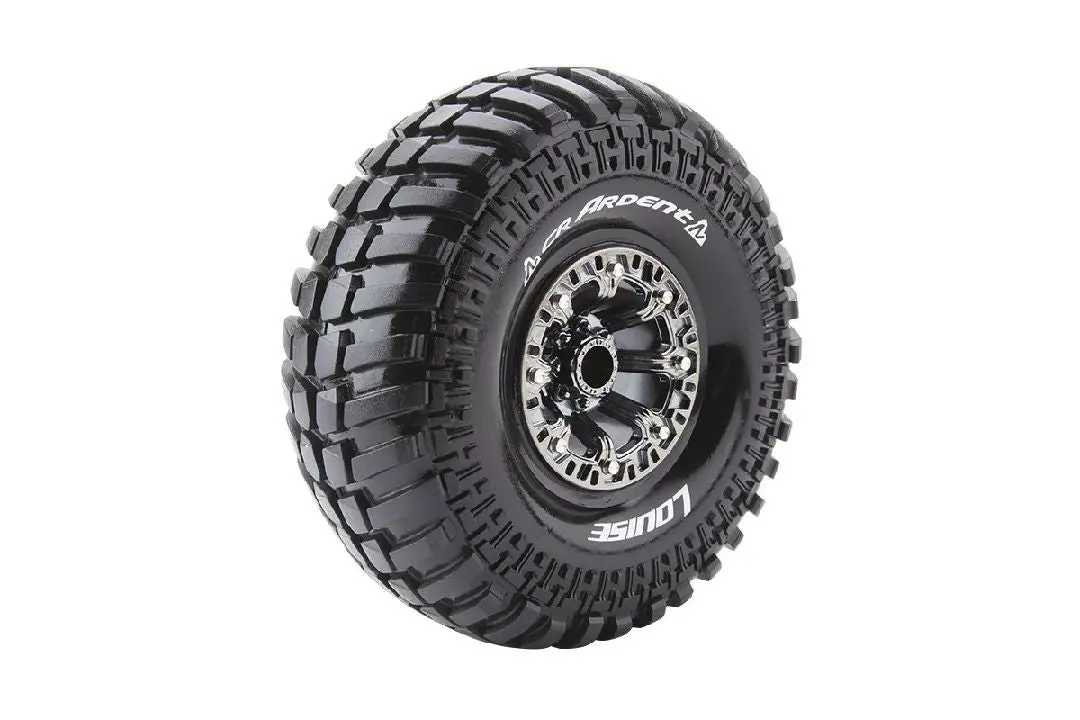Louise R/C Ardent Cr 2.2” Super Soft Crawler Tire: Black Chrome 1