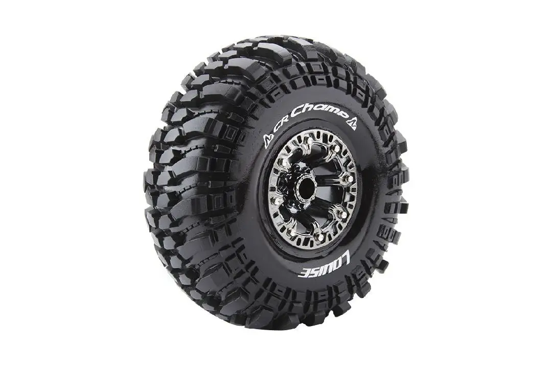 Louise R/C Champ Cr 2.2” Super Soft Crawler Tires: Black Chrome 1