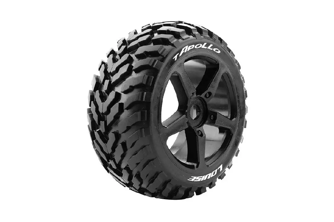 Louise Rc T-Apollo 1/8 Truggy Tires Mounted 0”Offset: 17Mm 1
