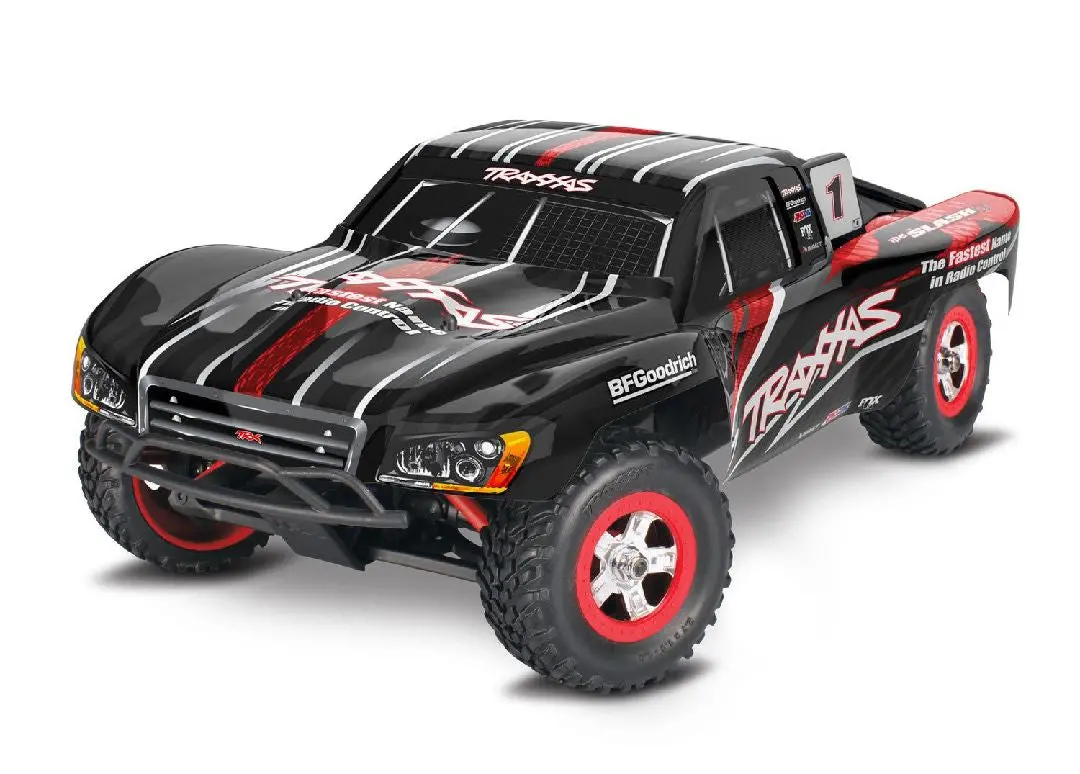 Traxxas Slash 1/16 4X4 Short Course Racing Truck Xl-2.5 W/Battery And Charger: Black 1