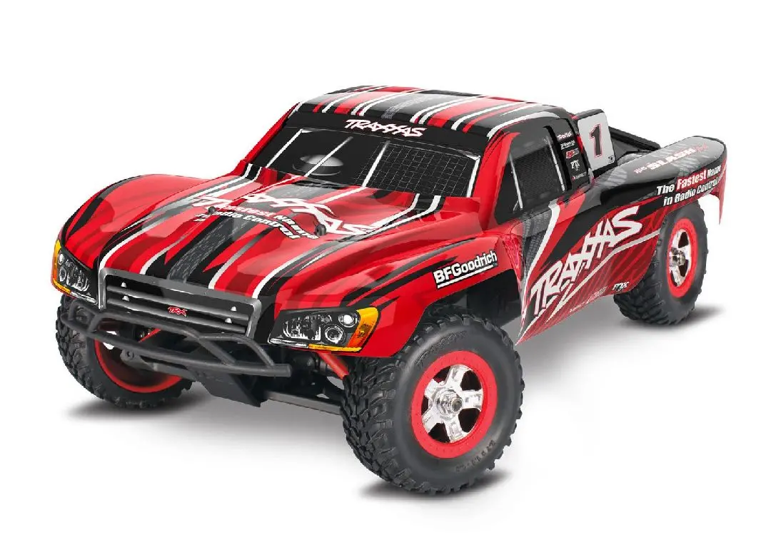 Traxxas 1/16 Slash 4X4 Short Course Racing Truck W/Battery And Charger (Red) 1