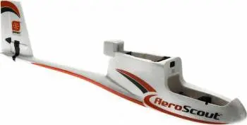 Hobbyzone Fuselage W/Elevator And Rudder Servos: Aeroscout 1