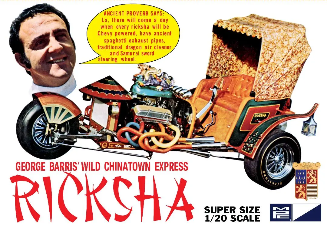 Mpc 1/20 George Barris Ricksha Show Rod Model Kit 1