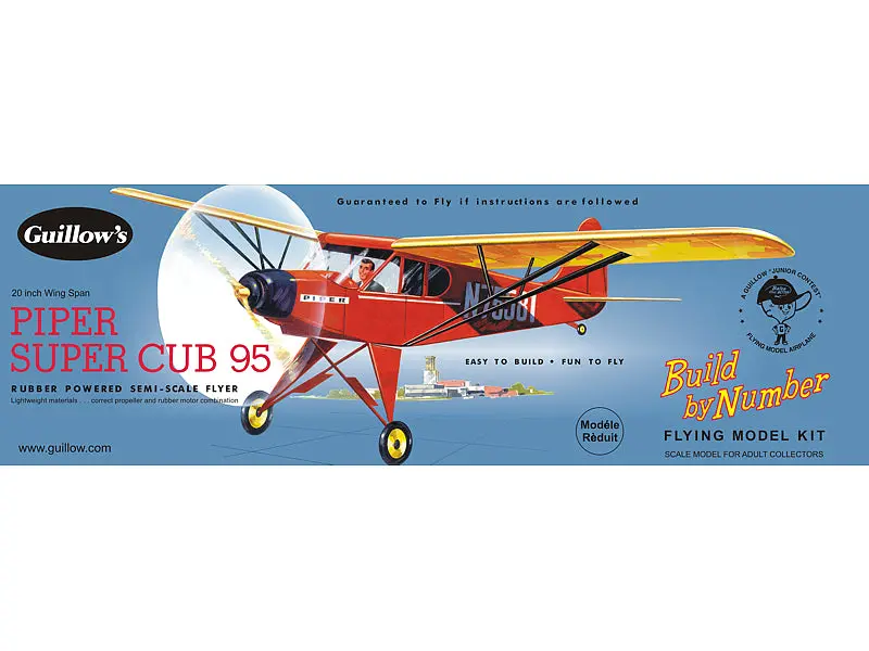 Guillows Piper Cub 95 Rubber Powered Semi Scale Flyer 1