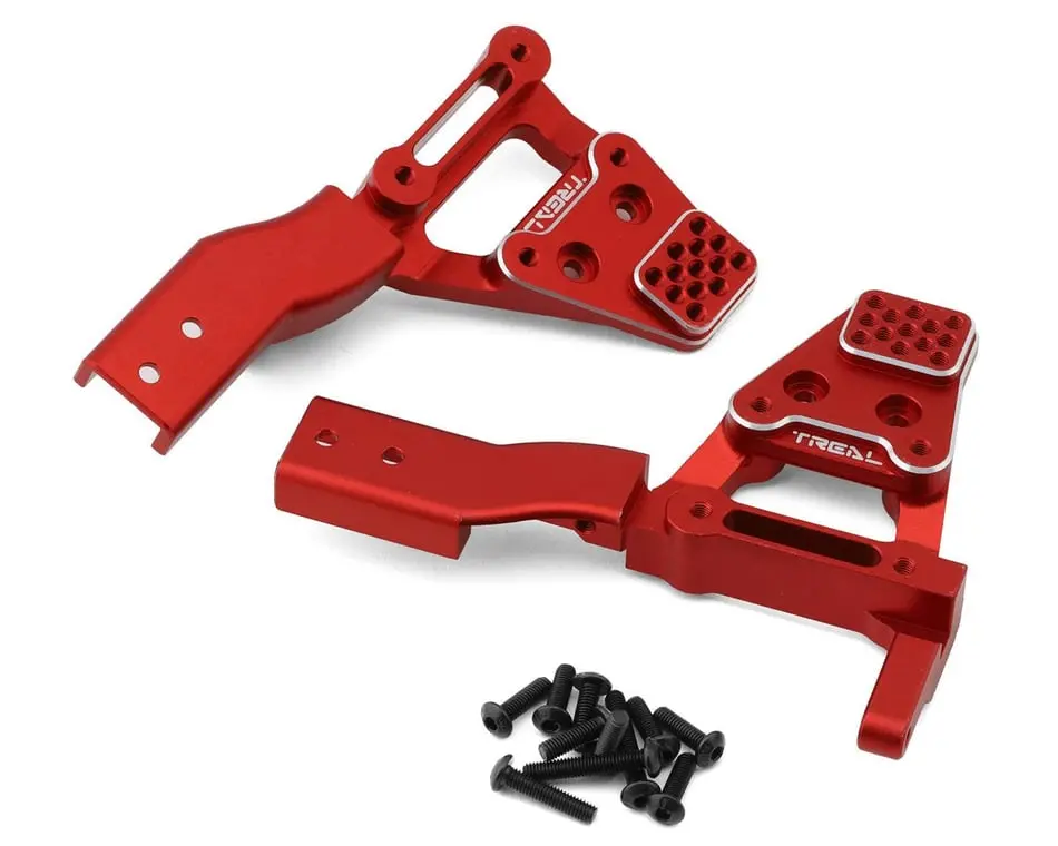 Treal Hobby Aluminum Front Shock Towers: Redcat Gen9 (Red) (2) 1