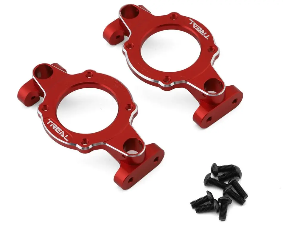 Treal Hobby Aluminum 7075 Body Mount Brackets: Redcat Gen9 (Red) 1