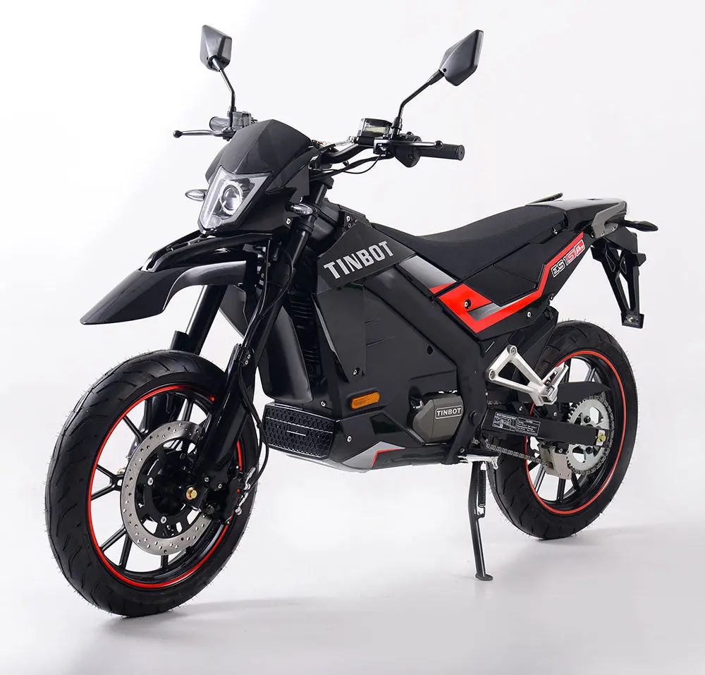 Tinbot Es1-Pro Kollter Version L Electric Motorcycle-Scooter: Black 1