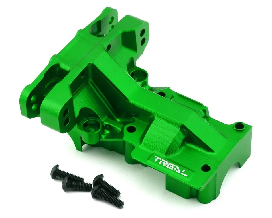 Treal Hobby Aluminum 7075 Rear Upper Bulkhead: Traxxas X-Trucks (Green) 1