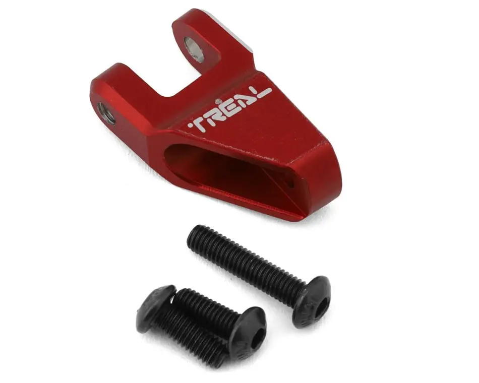 Treal Hobby Aluminum 7075 Upper Centre Link Mount: Red 1