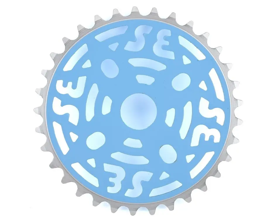 Se Bikes 1/8 Chainring: 33T (Blue/Silver) 1