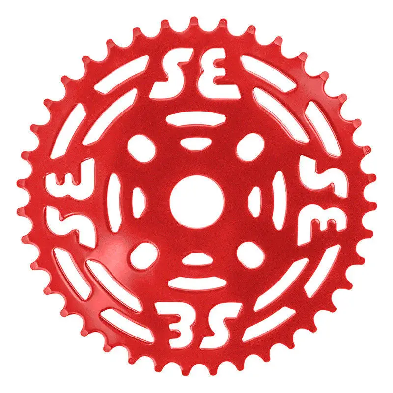 Se Bikes 1/8 Steel Chainring: 39T (Red) 1