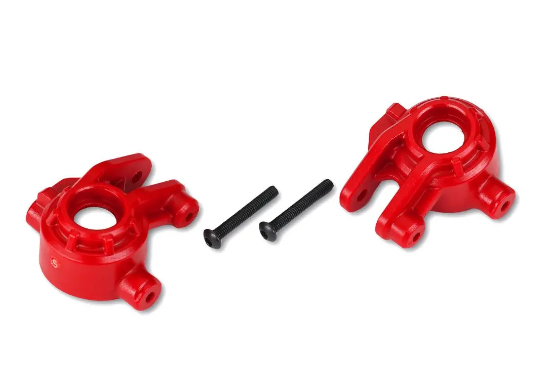 Traxxas Extreme Heavy Duty Steering Blocks: Red 1