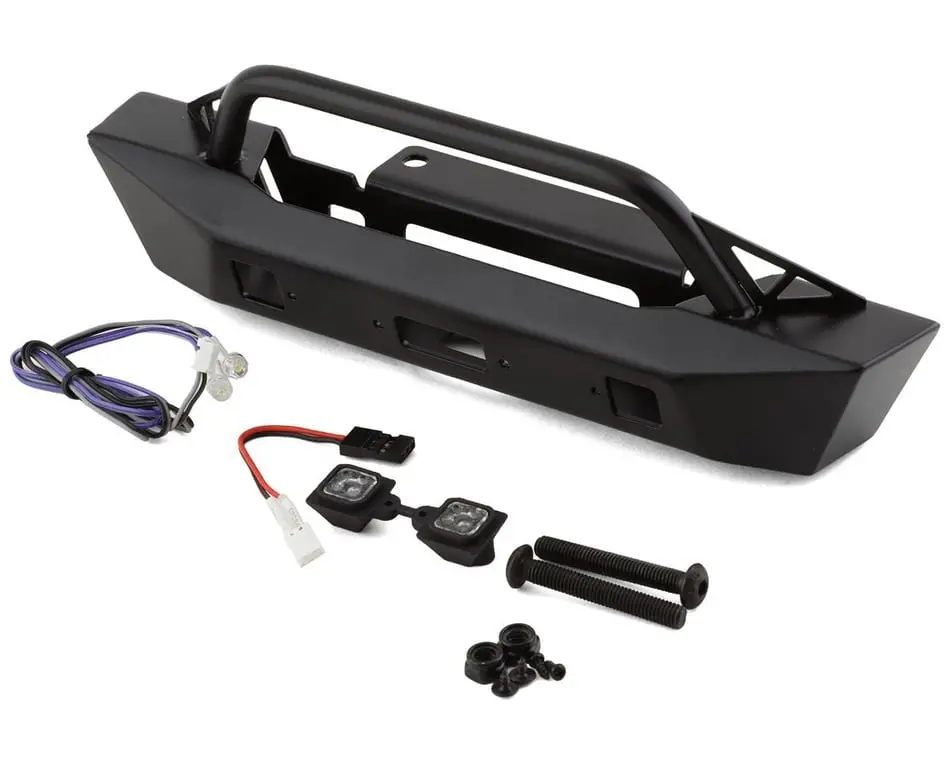 Rc4wd Eon Axial Scx6 Cchand Metal Front Stinger Bumper W/Leds (Axi05000t) 1