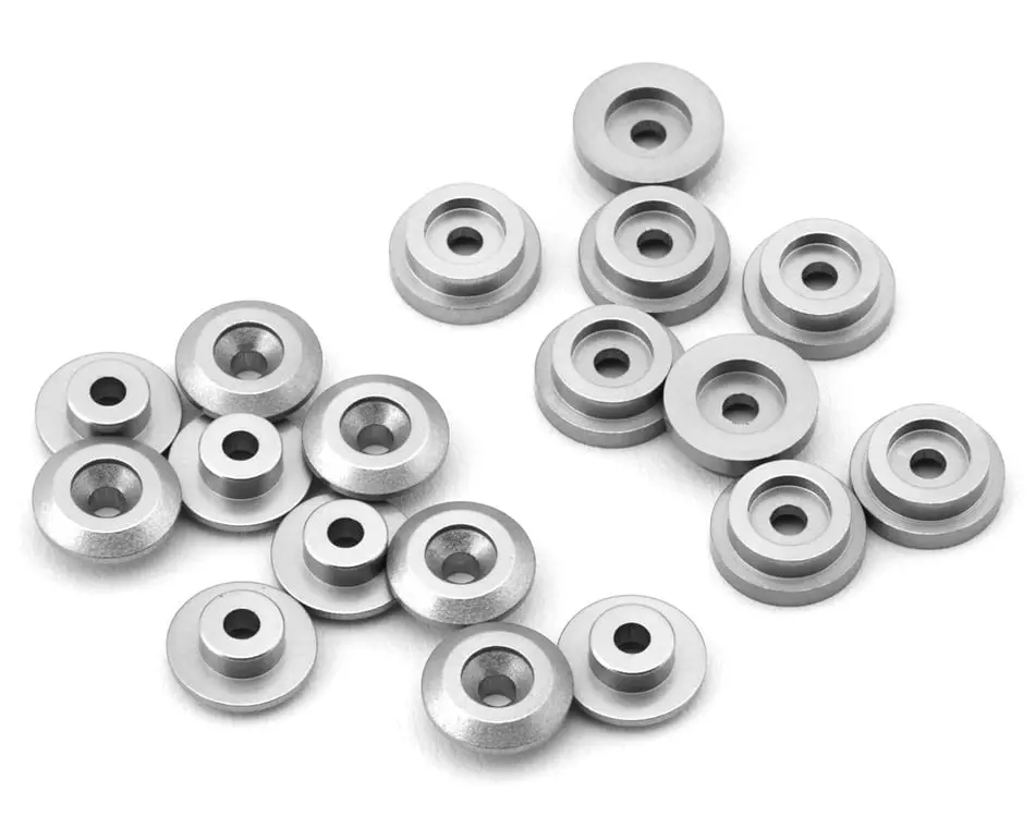 Treal Hobby Aluminum 7075 Body Button Set: Mini Lmt (Silver) 1