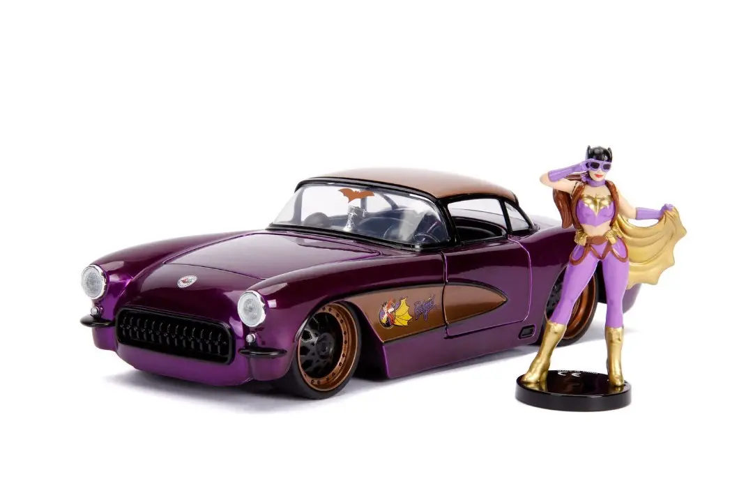 Jada 1/25 Dc Comics Bombshells 1957 Chevy Corvette W/Batgirl 1