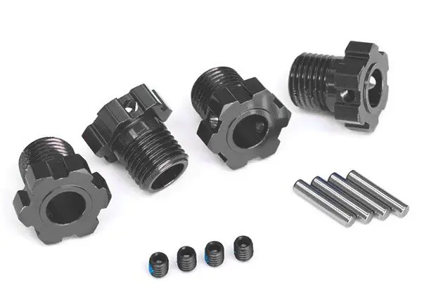 Traxxas Aluminium Splined 17Mm Wheel Hub: Grey 1