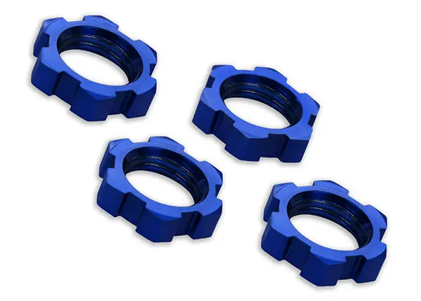 Traxxas Serrated Splined Wheel Nuts 17Mm (Blue) 1