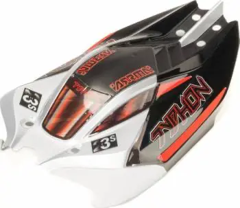 Arrma Typhon Grom Body: Silver/Black 1